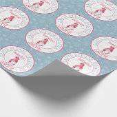 Niedlicher Weihnachtsmann Bitte liefern Sie an Ihr Geschenkpapier (Ecke)