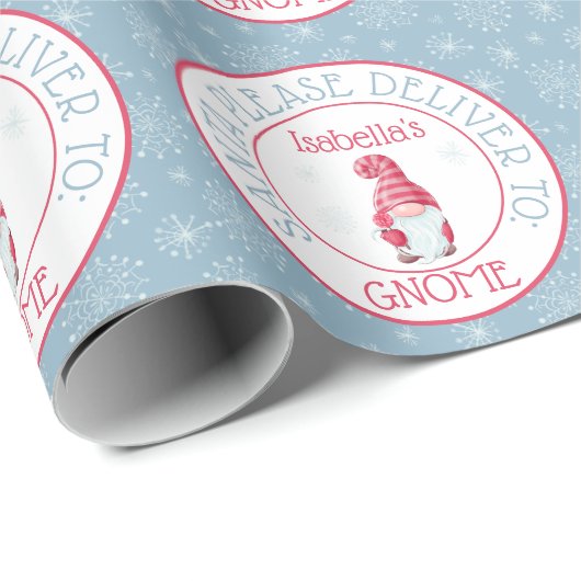 Niedlicher Weihnachtsmann Bitte liefern Sie an Ihr Geschenkpapier (Rolleneckpunkt)