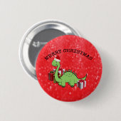 Niedlicher Weihnachtsmann Button (Vorne & Hinten)