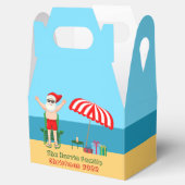 Niedlicher Weihnachtsmann Custom Beach Party Geschenkschachtel (Geöffnet)