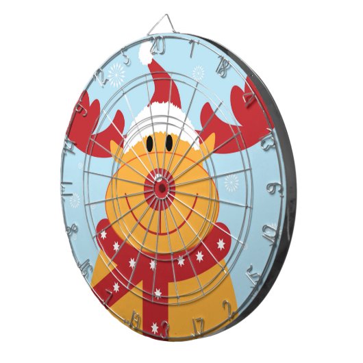 Niedlicher Weihnachtsmann Dartscheibe (Vorderseite rechts)
