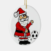 Niedlicher Weihnachtsmann, der Keramik Ornament (Rechts)