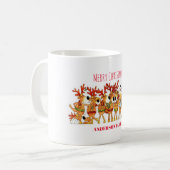 Niedlicher Weihnachtsmann, der singen Kaffeetasse (Vorderseite Links)