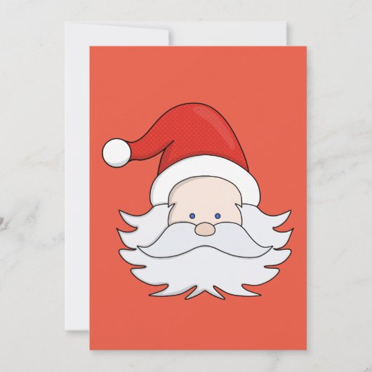 Niedlicher Weihnachtsmann Einladung (Vorderseite)