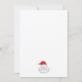 Niedlicher Weihnachtsmann Einladung (Rückseite)