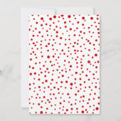 Niedlicher Weihnachtsmann Einladung (Rückseite)