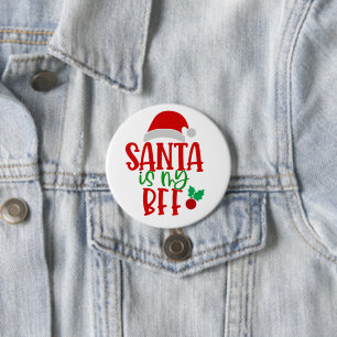 Niedlicher Weihnachtsmann Fantastisch Weihnachten Button