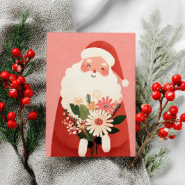 Niedlicher Weihnachtsmann Feierliche Weihnachten Postkarte