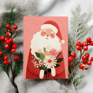 Niedlicher Weihnachtsmann Feierliche Weihnachten Postkarte