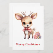 Niedlicher Weihnachtsmann Feiertagskarte (Vorne/Hinten)