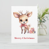 Niedlicher Weihnachtsmann Feiertagskarte (Stehend Vorderseite)