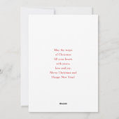 Niedlicher Weihnachtsmann Feiertagskarte (Rückseite)