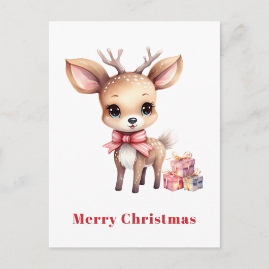 Niedlicher Weihnachtsmann Feiertagspostkarte (Vorderseite)