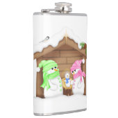 Niedlicher Weihnachtsmann Flachmann (Rechts)