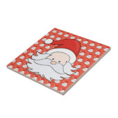 Niedlicher Weihnachtsmann Fliese (Seite)