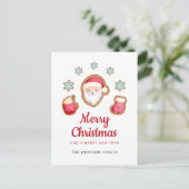 Niedlicher Weihnachtsmann frohe Weihnachten (Stehend Vorderseite)