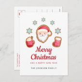 Niedlicher Weihnachtsmann frohe Weihnachten (Vorne/Hinten)