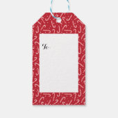 Niedlicher Weihnachtsmann frohe Weihnachten Geschenkanhänger (Rückseite)