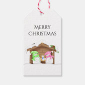 Niedlicher Weihnachtsmann Geschenkanhänger (Vorderseite)