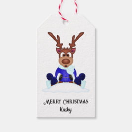 Niedlicher Weihnachtsmann Geschenkanhänger