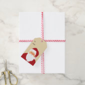 Niedlicher Weihnachtsmann Geschenkanhänger (Mit Garn)