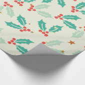 Niedlicher Weihnachtsmann Geschenkpapier (Ecke)