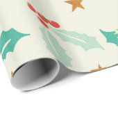 Niedlicher Weihnachtsmann Geschenkpapier (Rolleneckpunkt)