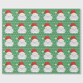Niedlicher Weihnachtsmann Geschenkpapier (Flach)