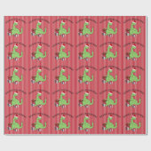Niedlicher Weihnachtsmann Geschenkpapier (Flach)