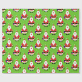 Niedlicher Weihnachtsmann Geschenkpapier (Flach)