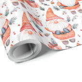 Niedlicher Weihnachtsmann Geschenkpapier (Rolleneckpunkt)