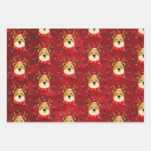 Niedlicher Weihnachtsmann Geschenkpapier Set (Vorderseite 2)