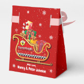 Niedlicher Weihnachtsmann Geschenkschachtel (Rückseite)