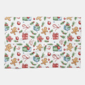 Niedlicher Weihnachtsmann Geschirrtuch (Horizontal)