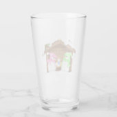 Niedlicher Weihnachtsmann Glas (Rückseite)