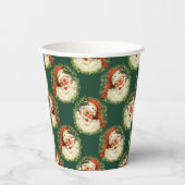 Niedlicher Weihnachtsmann glücklich Weihnachten Pappbecher (Vorderseite)