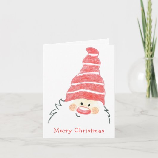 Niedlicher Weihnachtsmann Gnome Weihnachten (Vorderseite)