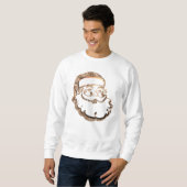 Niedlicher Weihnachtsmann Gold Vater Weihnachten Sweatshirt (Vorne ganz)