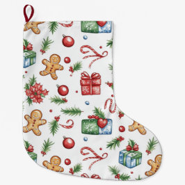 Niedlicher Weihnachtsmann Großer Weihnachtsstrumpf