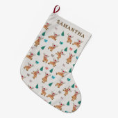 Niedlicher Weihnachtsmann Großer Weihnachtsstrumpf (Vorderansicht (hängend))