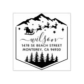 Niedlicher Weihnachtsmann Gummistempel (Prägung)