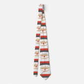 Niedlicher Weihnachtsmann im Gesicht Weihnachten N Krawatte (Rückseite)