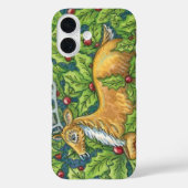 Niedlicher Weihnachtsmann im Wald mit Holly Case-Mate iPhone Hülle (Rückseite)