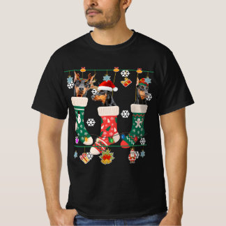 Niedlicher Weihnachtsmann in Sock Xmas Weihnachtsg T-Shirt