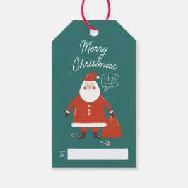 Niedlicher Weihnachtsmann - individualisierbare We Geschenkanhänger