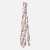 Niedlicher Weihnachtsmann, Jingle Bells Schneefloc Krawatte (Vorderseite)