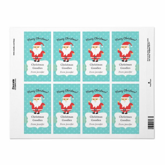 Niedlicher Weihnachtsmann Jolly und frohe Weihnach (Vorne)