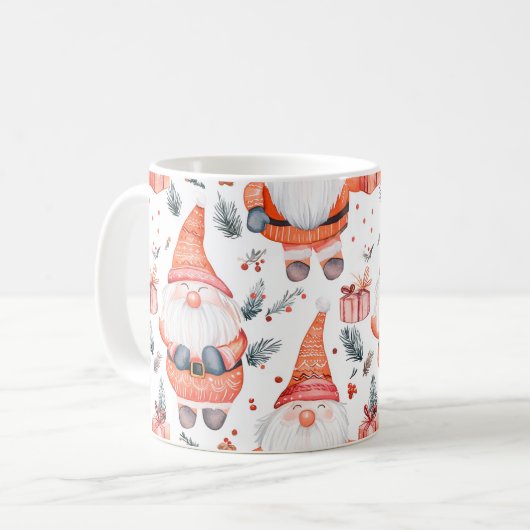 Niedlicher Weihnachtsmann Kaffeetasse (Vorderseite Links)