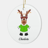 Niedlicher Weihnachtsmann Keramik Ornament (Links)