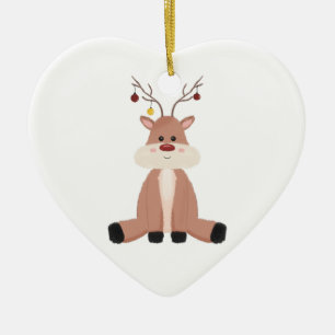 Niedlicher Weihnachtsmann Keramik Ornament
